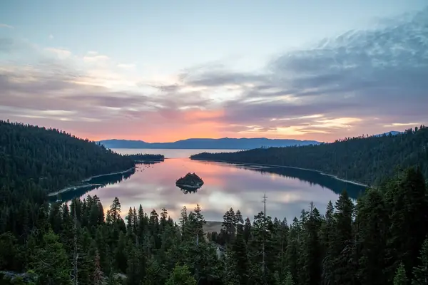 Emerald Bay at golden hour