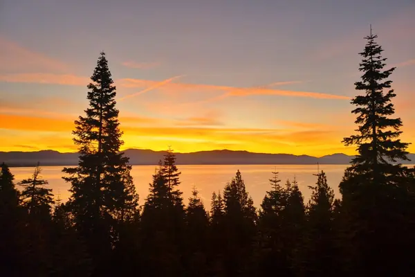 Sunrise over the lake