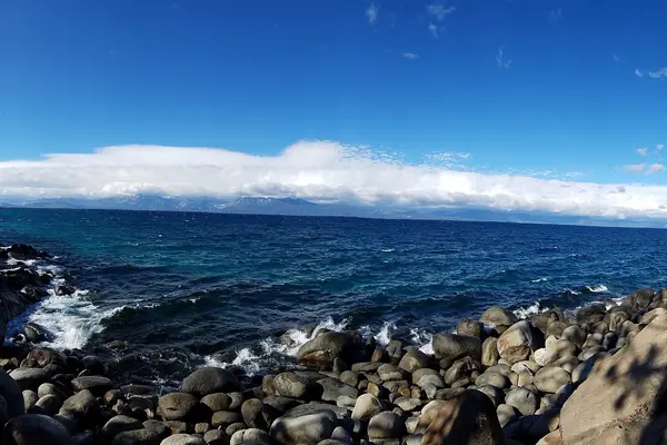 The shoreline near Cave Rock