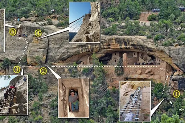 Climbing into Balcony House