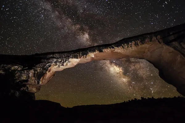 Owachomo Bridge under a dark sky