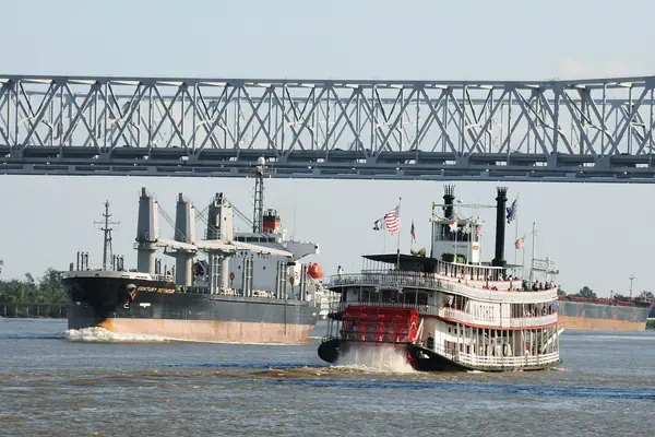 A steamboat on the Mississippi