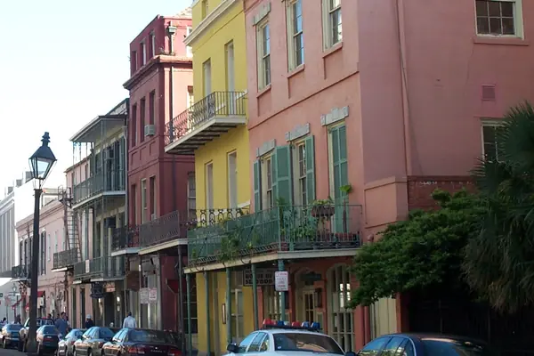 Colorful Creole cottages