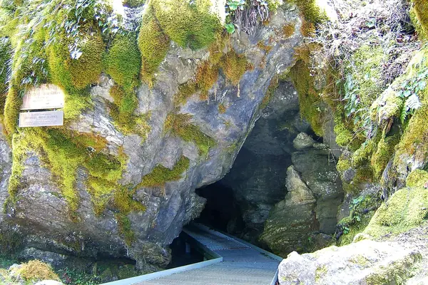The cave entrance