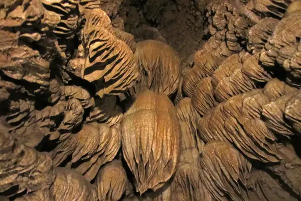 Flowstone deep in the cave