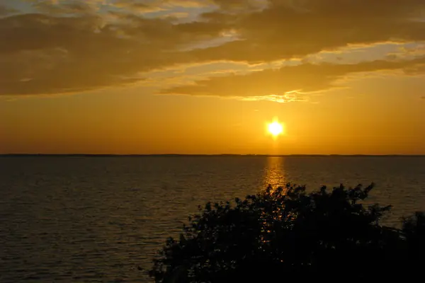 Sunset over the sound at Duck