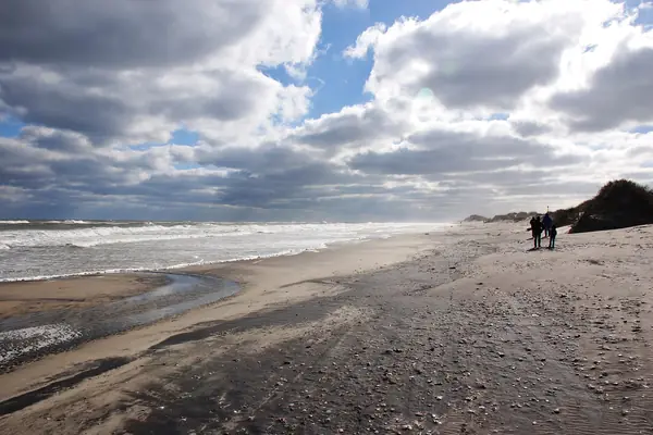 Miles of open beach