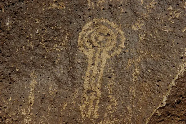 A spiral petroglyph