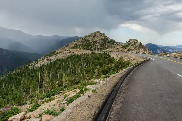 Trail Ridge Road across the tundra
