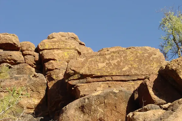 Ancient petroglyphs in the Tucson Mountains