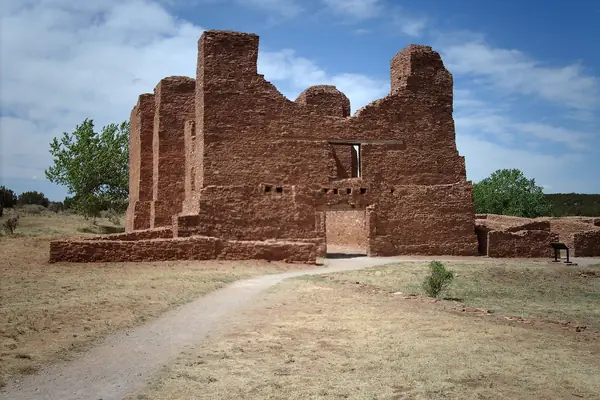The towering Quarai mission ruins