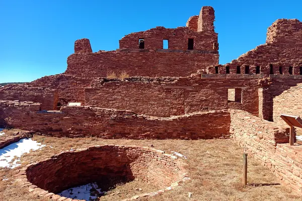 A kiva beside the mission church at Abo