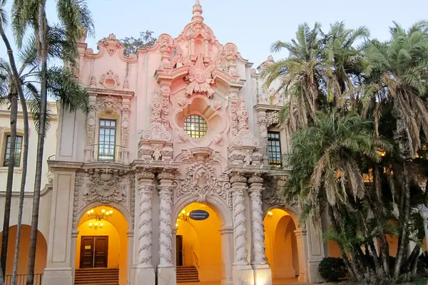 The ornate buildings of Balboa Park