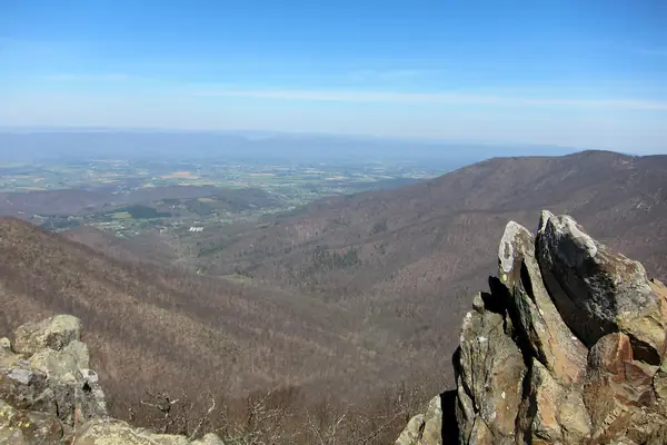 The view from Hawksbill summit