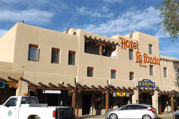 Chile ristras and adobe storefronts