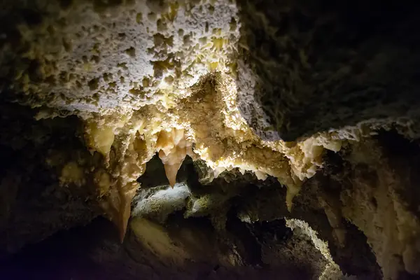 Colorful cave formations