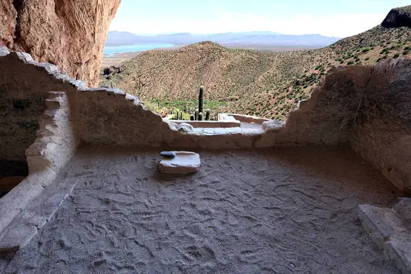 Sweeping desert views from the dwelling