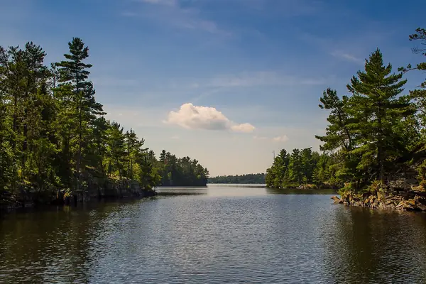A quiet channel on Rainy Lake