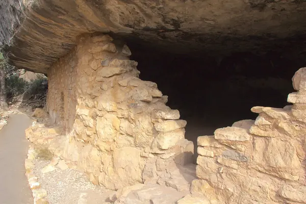 Rooms built into a natural alcove
