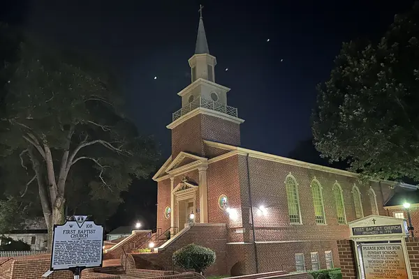 The historic First Baptist Church