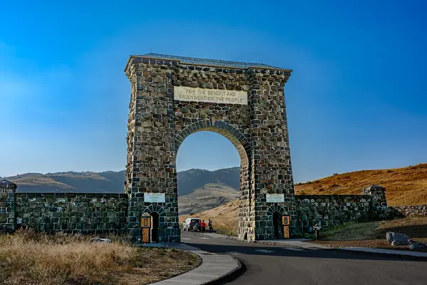 The historic Roosevelt Arch