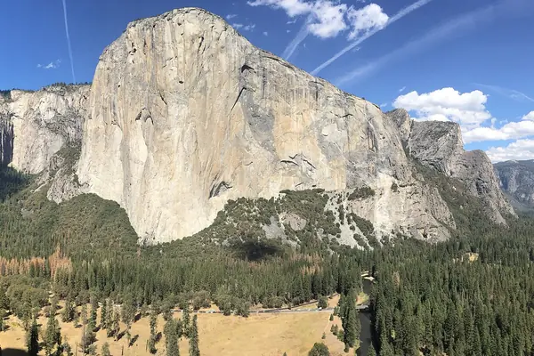 El Capitan rising over the valley