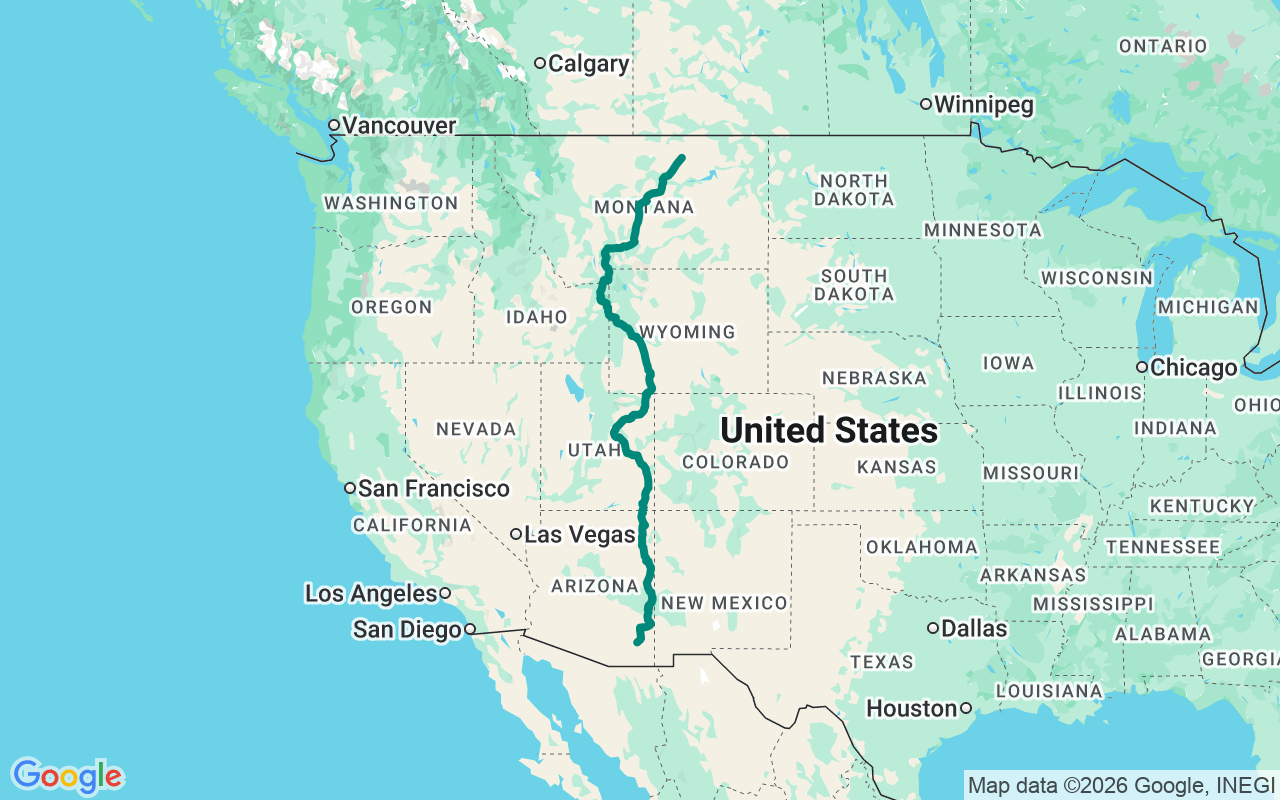 The Western Spine route map