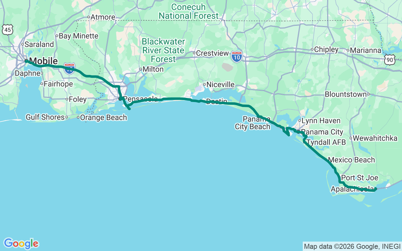The Emerald Run route map