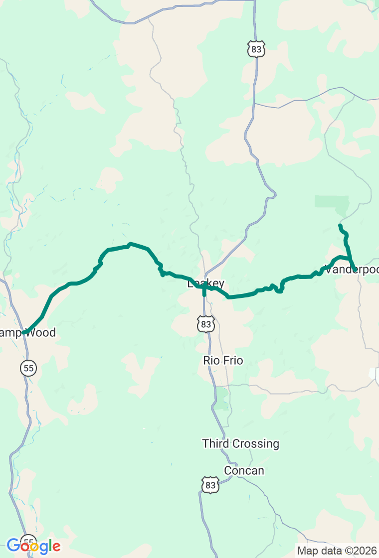 The Twisted Sisters route map